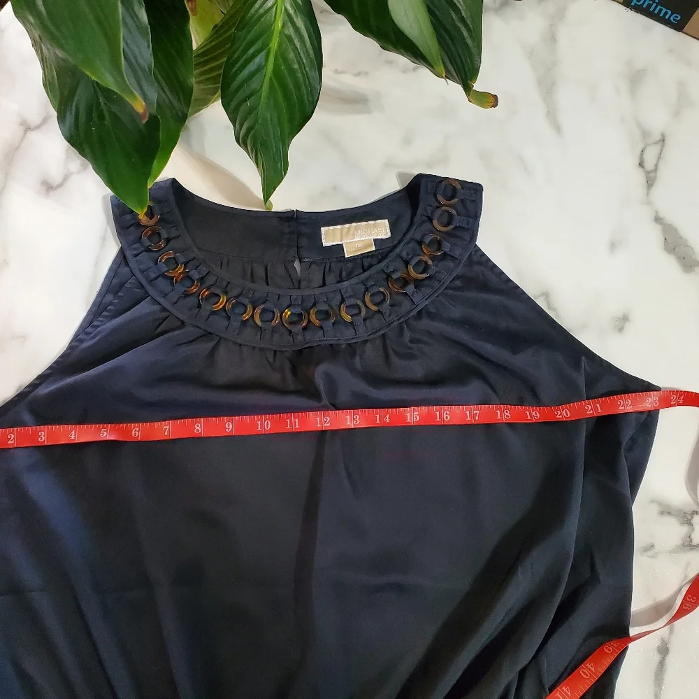 Michael Kors Black Sleeveless  Peplum Top size 1X